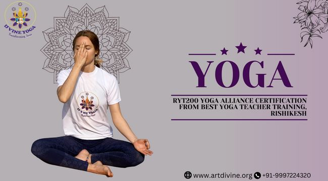 RYT200 Yoga Alliance certification from best Yoga Teacher Training, Rishikesh
